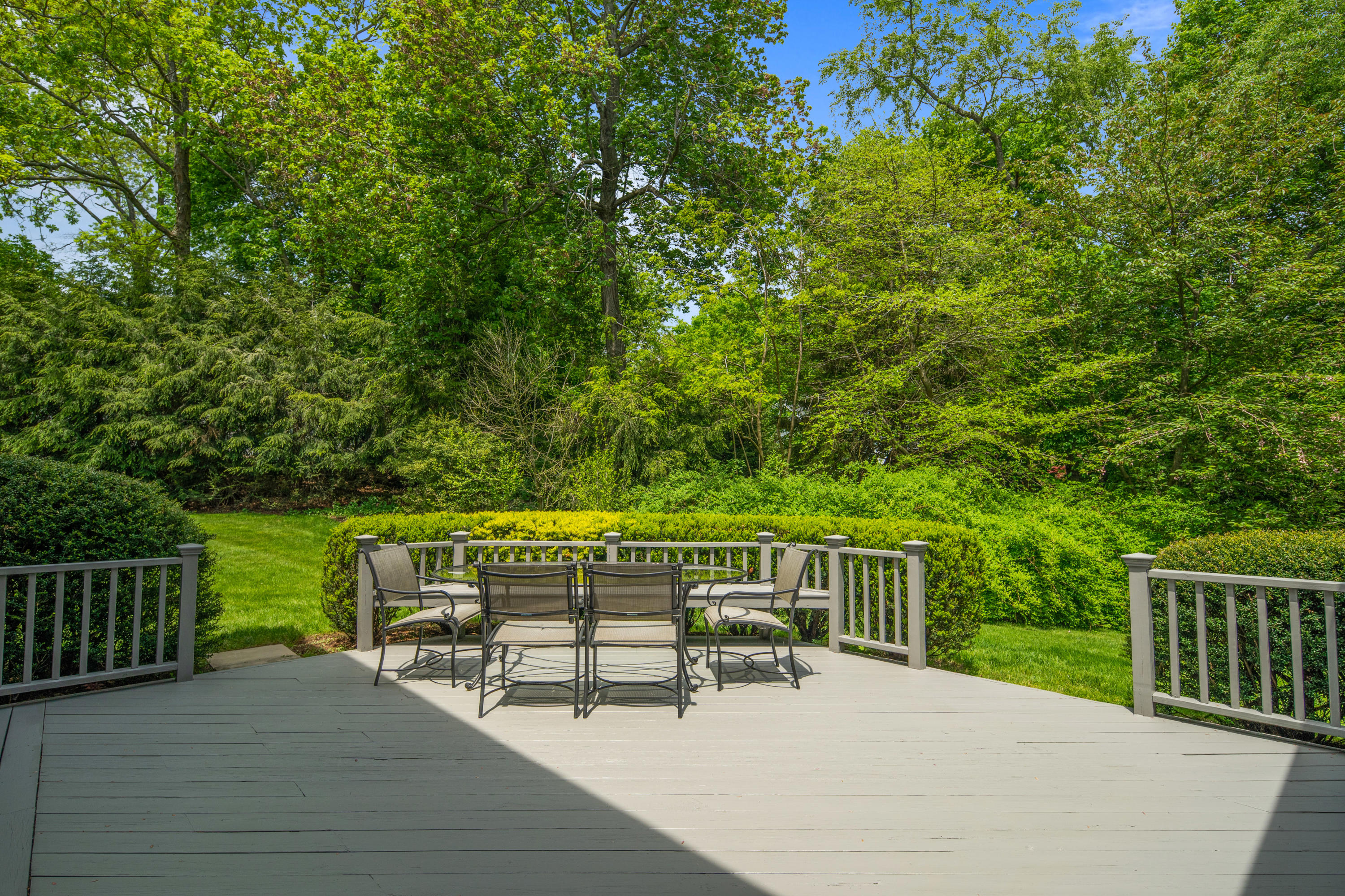 17 Wilson Ridge Road Darien, CT 06820 - Photo 33 of 37 a view of house with deck and outdoor seating