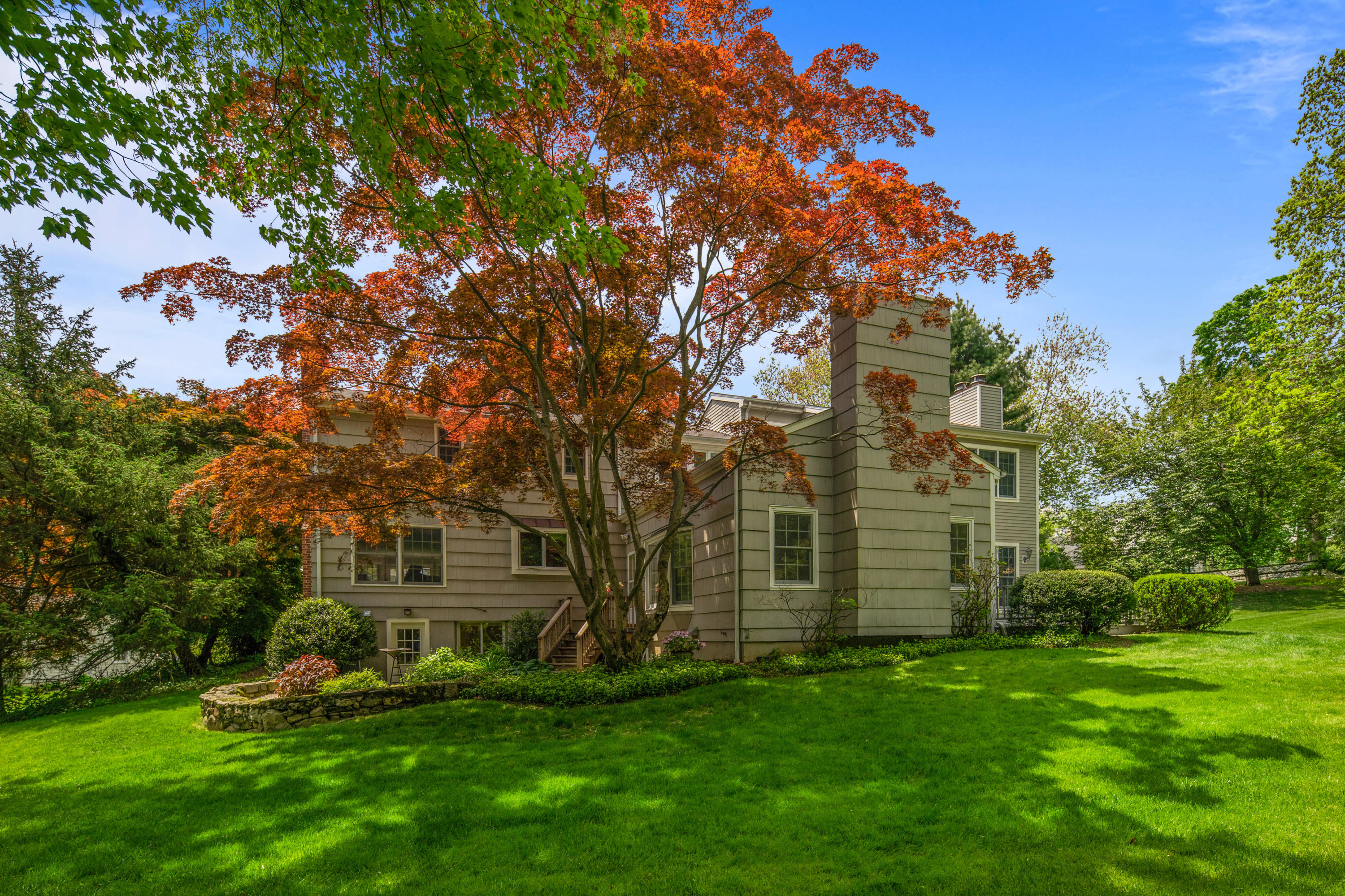 17 Wilson Ridge Road Darien, CT 06820 - Photo 34 of 37 front view of a house with a yard