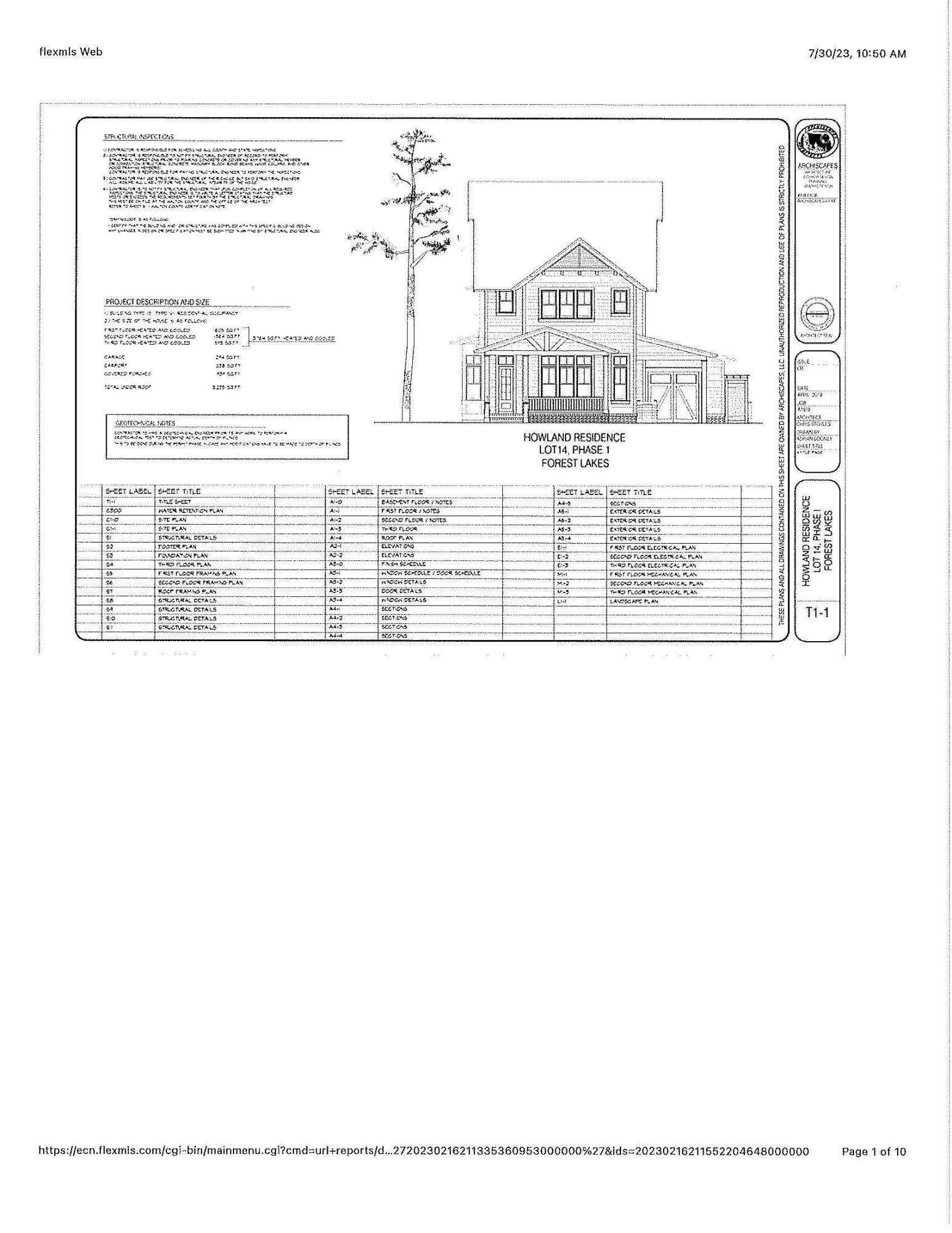 139 Okeechobee West Santa Rosa Beach, FL 32459 - Photo 23 of 27 house plan 1 floor plan - elevation