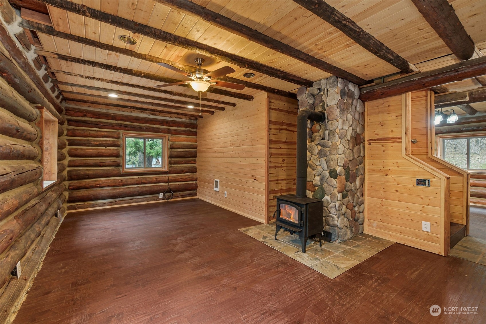1230 Casassa Road Cle Elum, WA 98922 - Photo 22 of 40 a view of an empty room with a fireplace