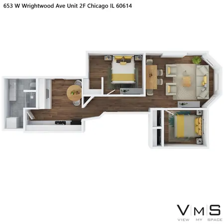 $3,900 | 653 West Wrightwood Avenue, Unit 2F, Chicago, IL 60614