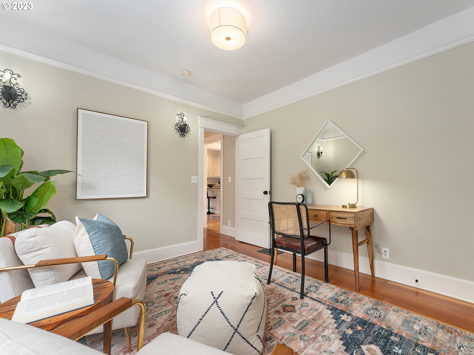 1920 Southeast 47th Avenue Portland, OR 97215 - Photo 22 of 40 a living room with furniture and a wooden floor