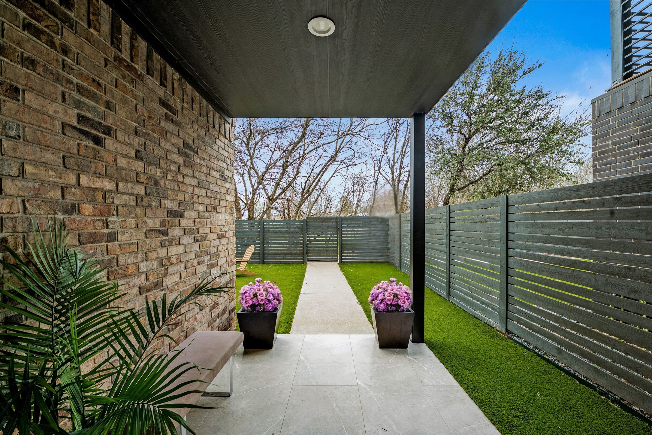 5002 Pecan Springs Road, Unit 8 Austin, TX 78723 - Photo 8 of 35 Private Fenced in Yard with Covered Entryway