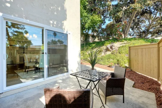 a outdoor space with furniture