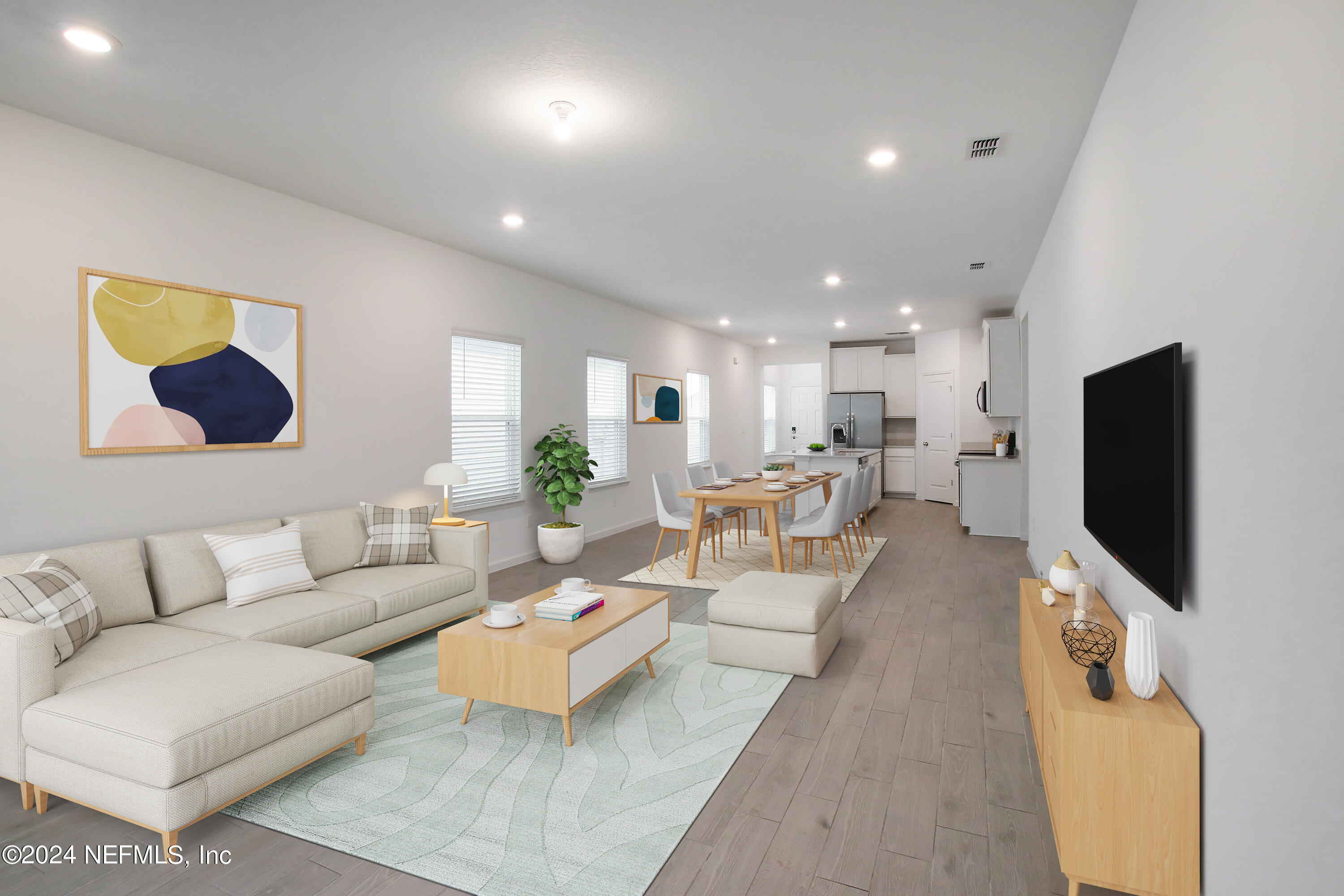 168 Pentwater Road St. Augustine, FL 32092 - Photo 5 of 13 a living room with furniture and a flat screen tv