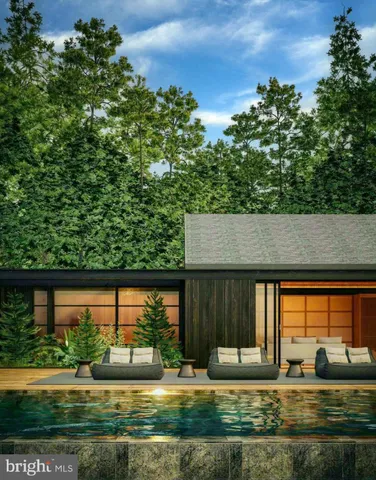 a view of backyard with green space