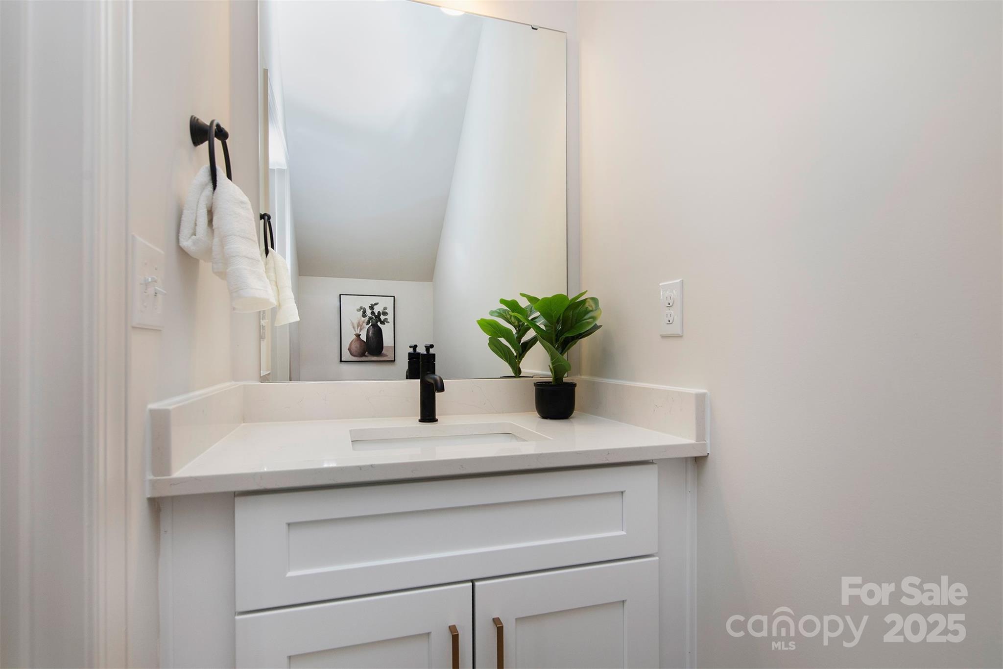 118 Durham Road Stanley, NC 28164 - Photo 13 of 24 a bathroom with a sink and a mirror