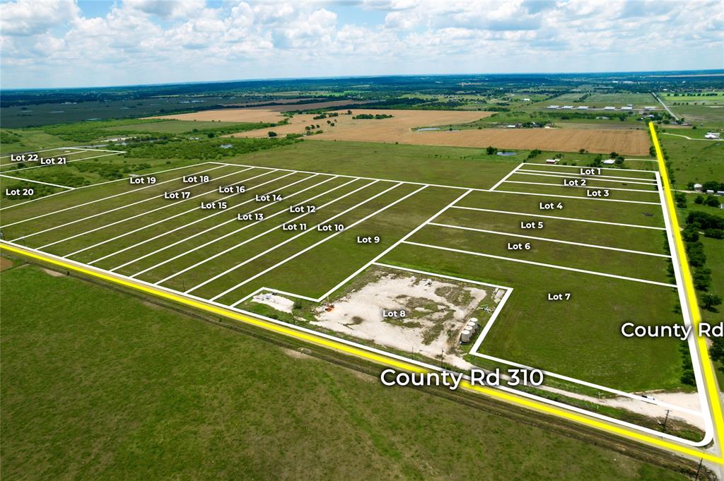 Lot 2 County Road 1205 Cleburne, TX 76031 - Photo 4 of 11 Aerial view of property and surrounding area featuring property boundaries highlighted