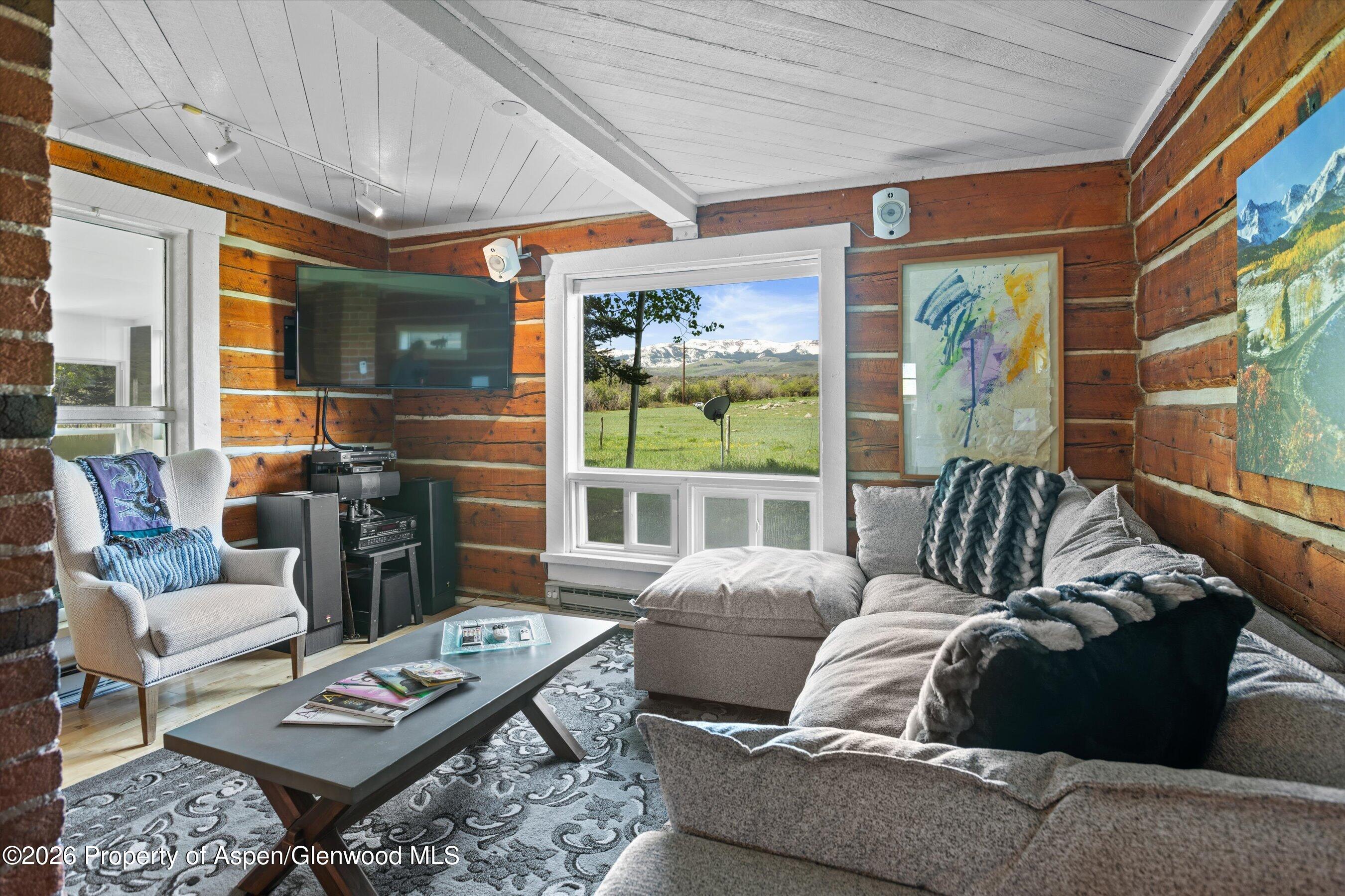 1645 Capitol Creek Road Snowmass, CO 81654 - Photo 6 of 51 Cabin living room