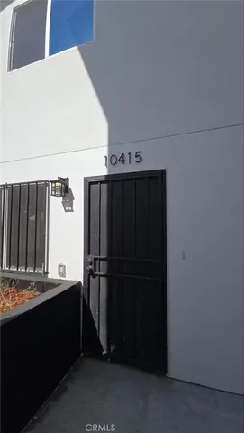 a view of wooden door