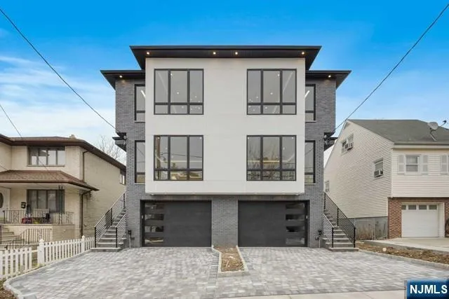 a front view of a multi story building