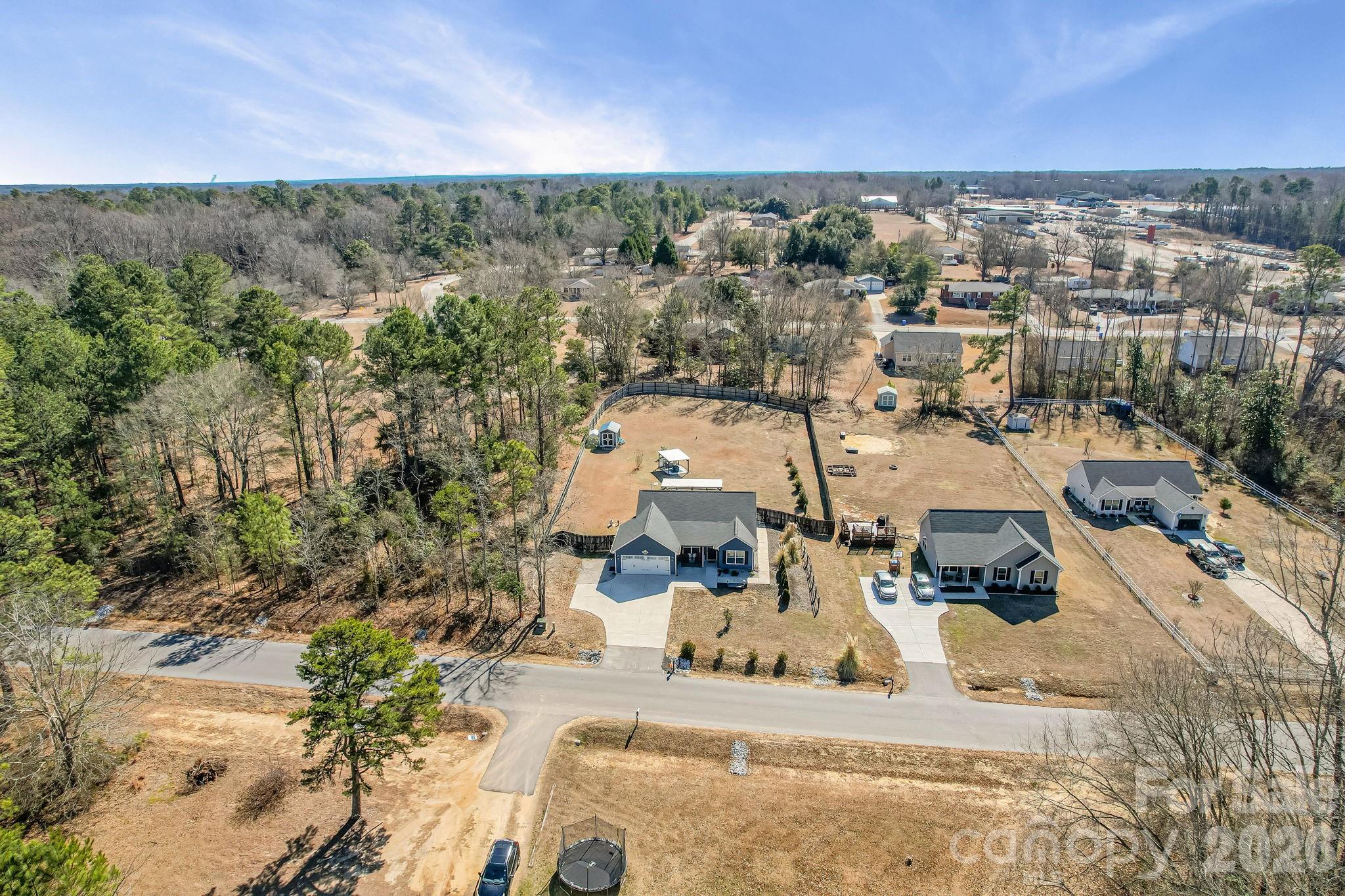 1189 West Elizabeth Street Pageland, SC 29728 - Photo 33 of 37 an aerial view of residential houses with outdoor space