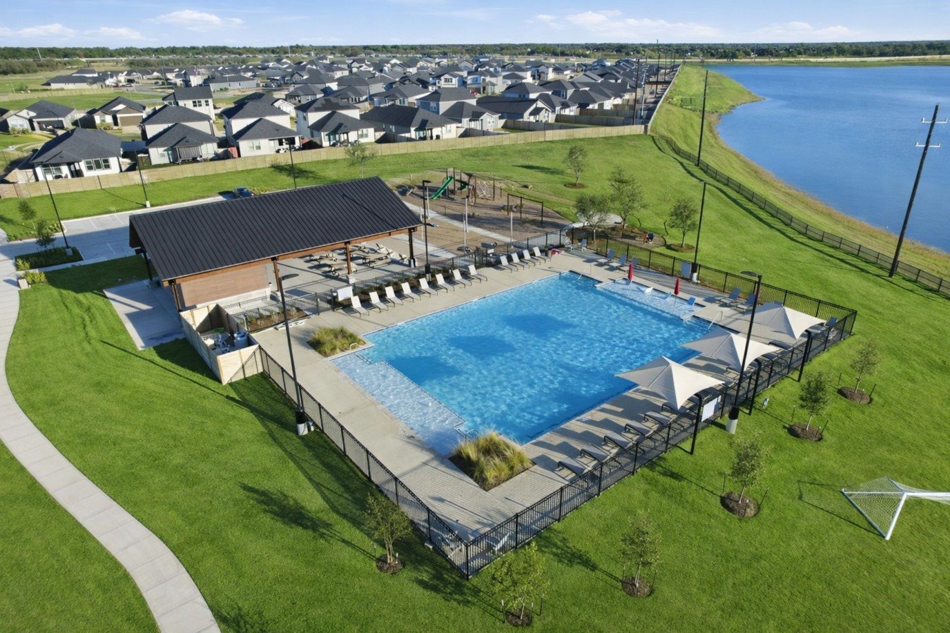 21930 Longhorn Rdg Drive Hockley, TX 77447 - Photo 27 of 39 view of a tennis ground with large trees