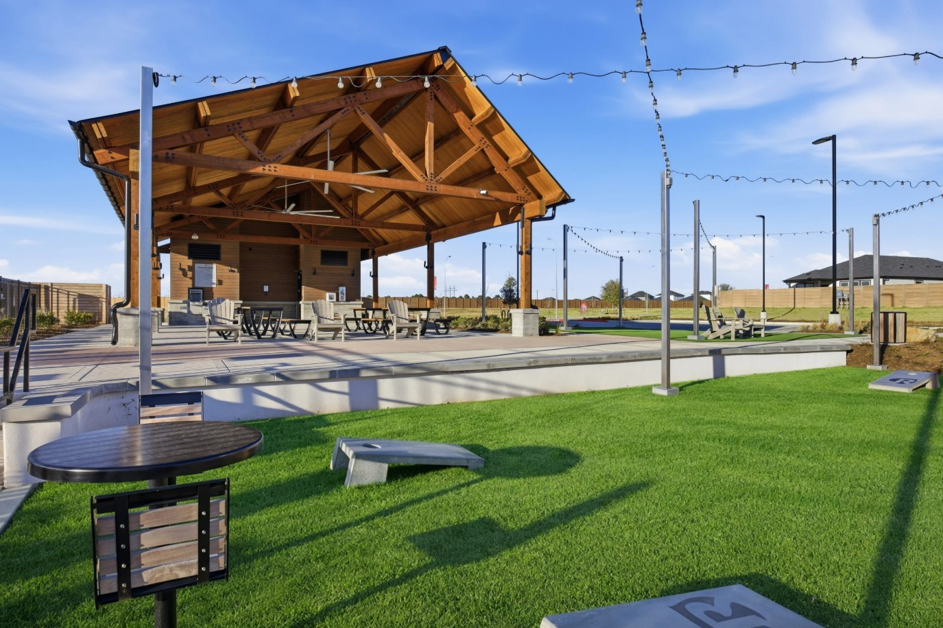 21930 Longhorn Rdg Drive Hockley, TX 77447 - Photo 33 of 39 a view of a yard with table and chairs