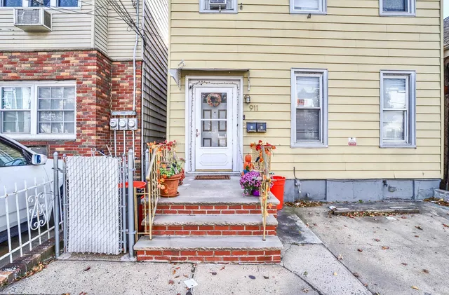 a front view of a house with a outdoor