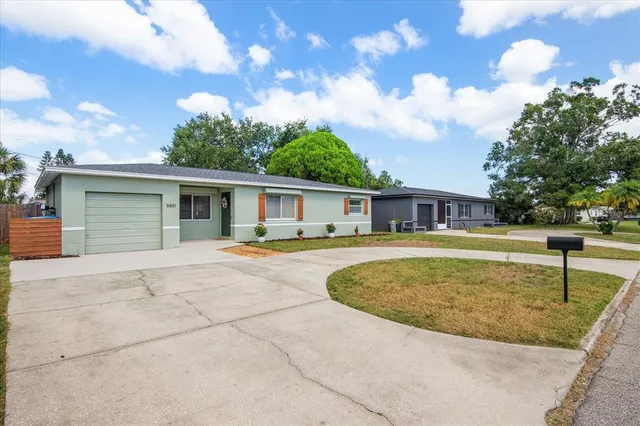 a view of outdoor space yard and swimming pool