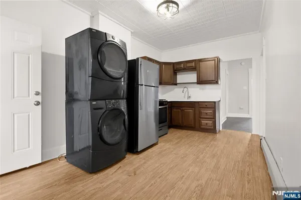 a view of kitchen and utility room