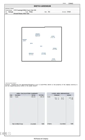 $474,999 | 1535 Caraleigh Mills Court, Unit 104, Raleigh, NC 27603