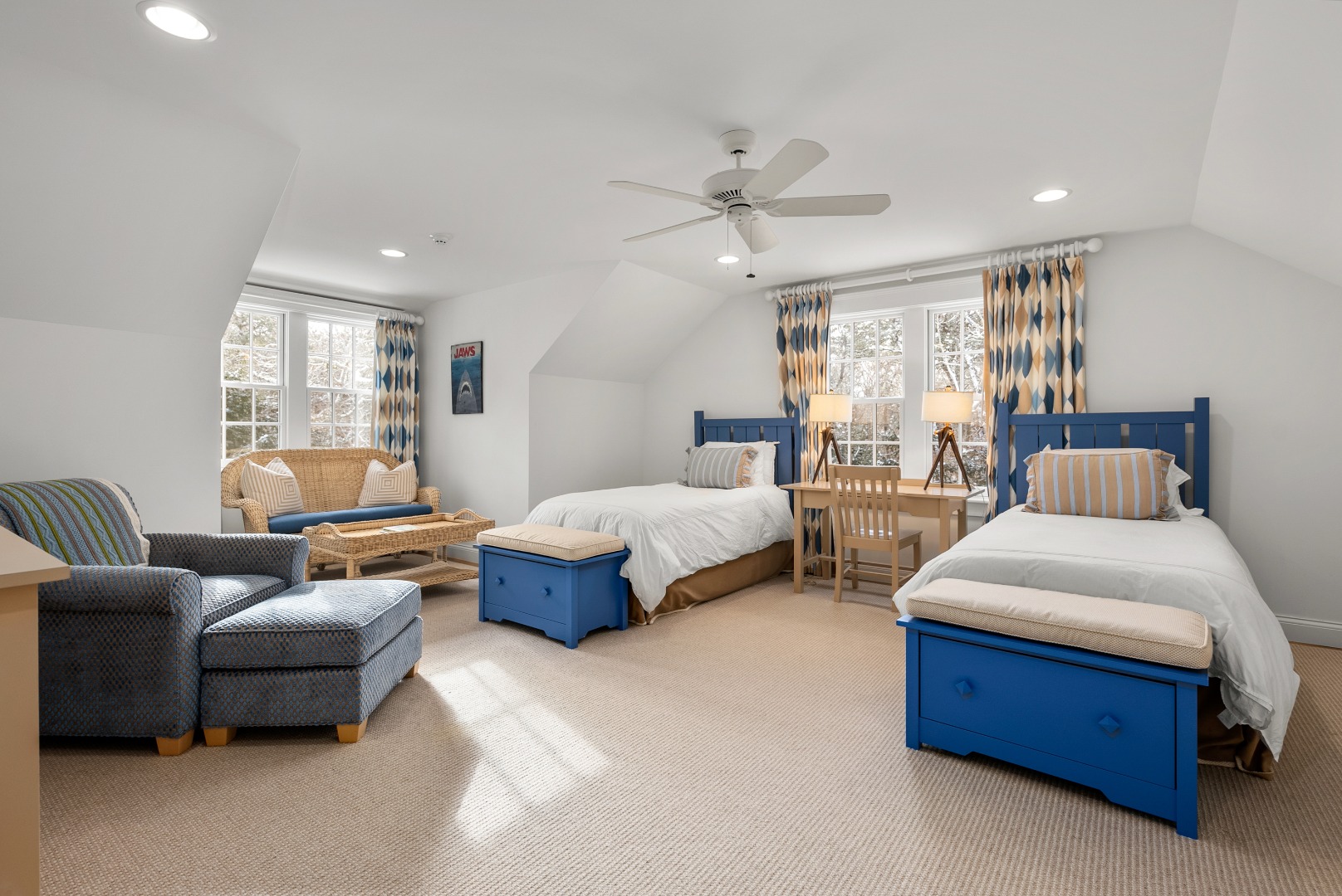 243 Katama Road Edgartown, MA 02539 - Photo 24 of 42 a bedroom with furniture and windows