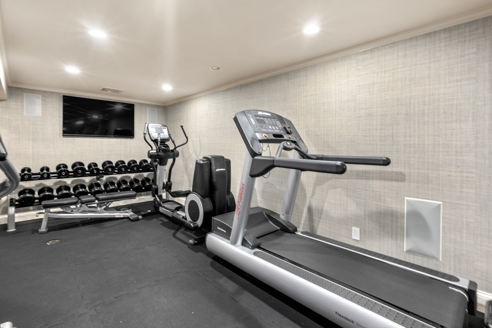 243 Katama Road Edgartown, MA 02539 - Photo 30 of 42 a view of a room with gym equipment