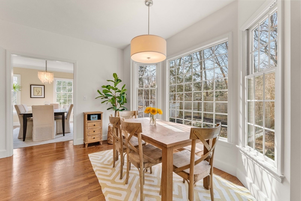 10 Franklin Rodgers Road Hingham, MA 02043 - Photo 7 of 31 a view of a dining room with furniture window and wooden floor