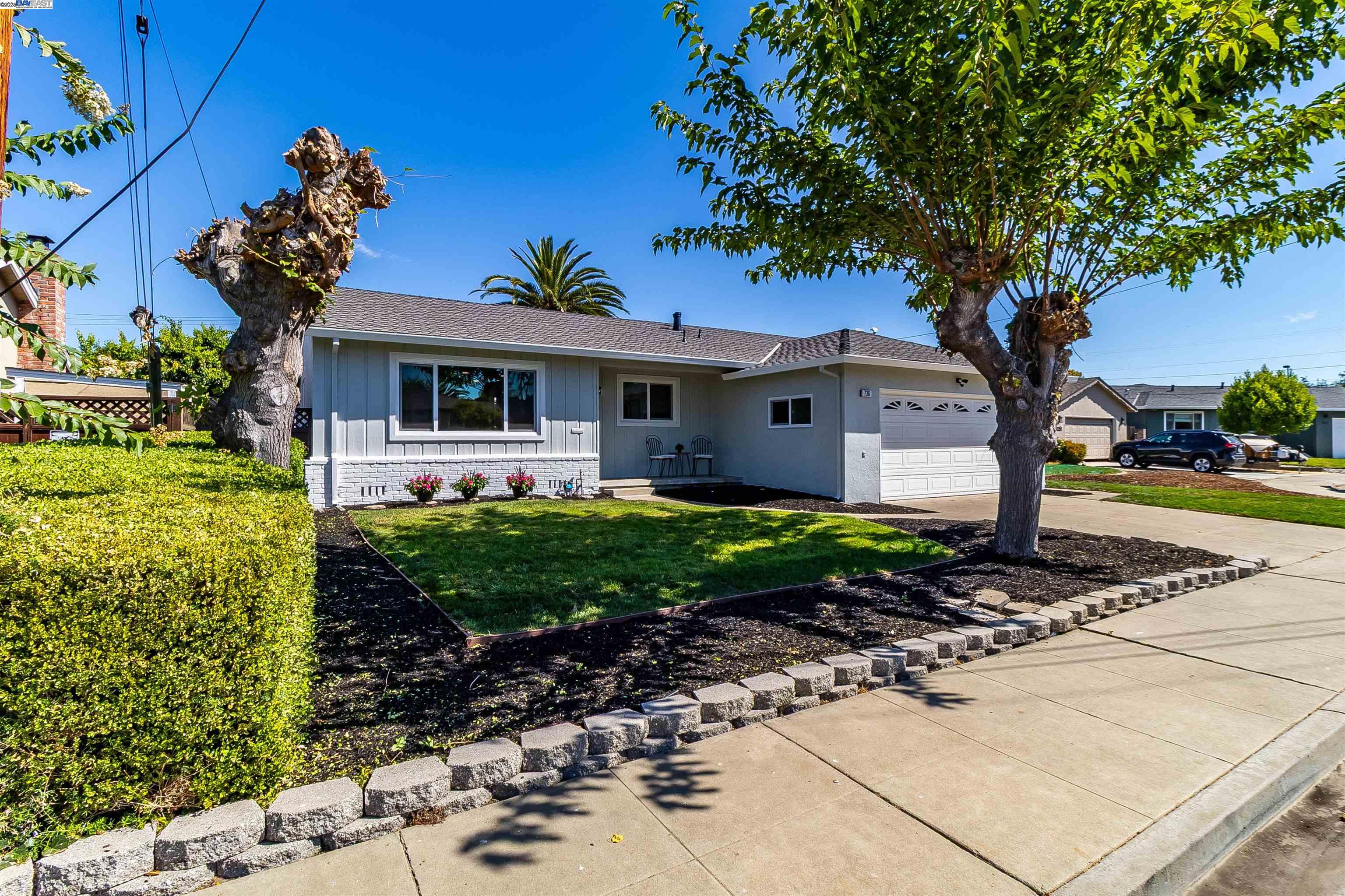 736 Adams Avenue Livermore, CA 94550 - Photo 4 of 52 a front view of a house with garden