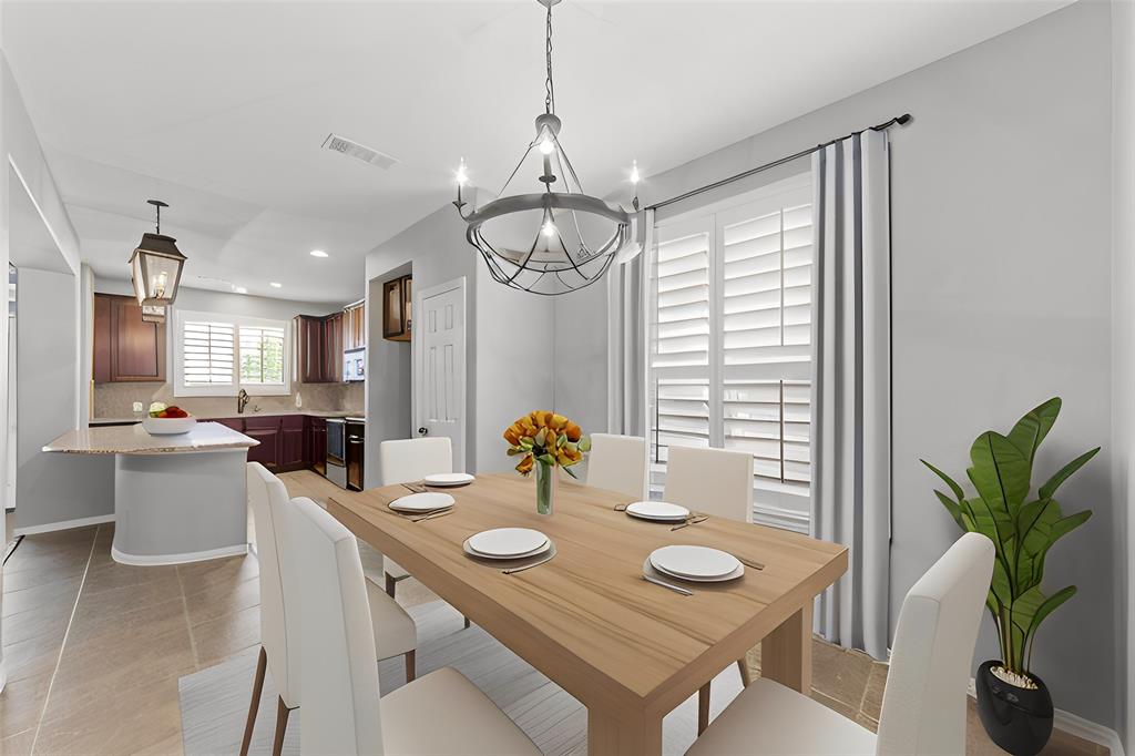 1901 Fair Parke Lane Wylie, TX 75098 - Photo 13 of 37 a view of a dining room and livingroom with furniture window
