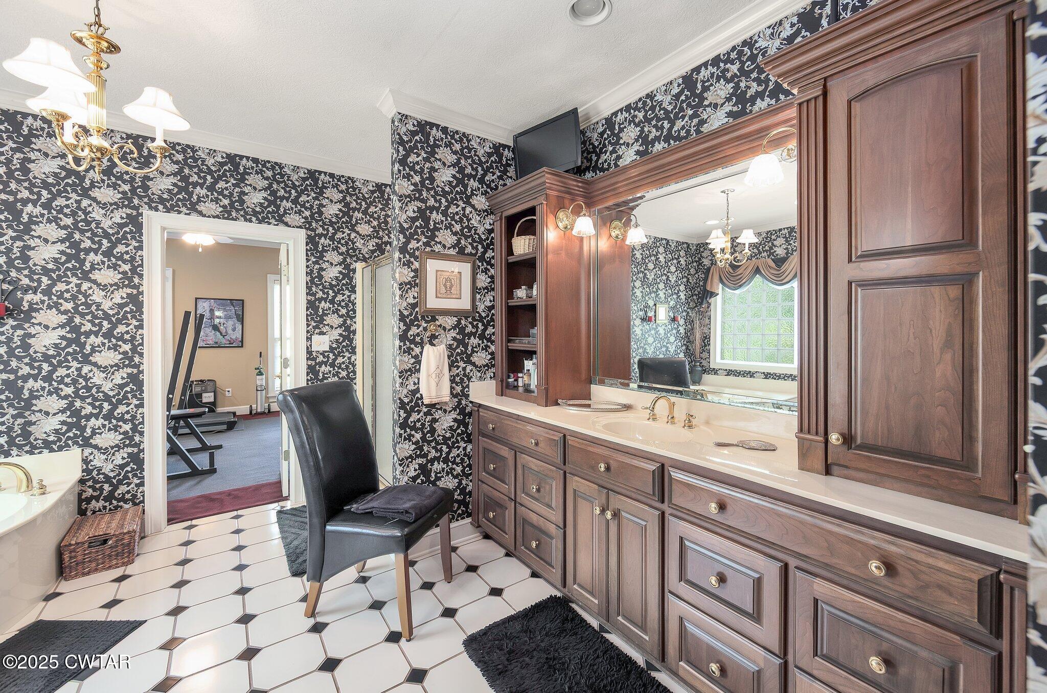 18 Admirals Pointe Jackson, TN 38305 - Photo 32 of 86 a bathroom with double vanity and a mirror
