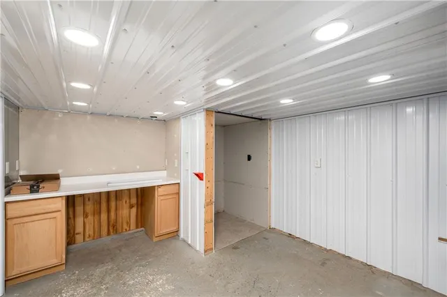 a view of a porch with furniture