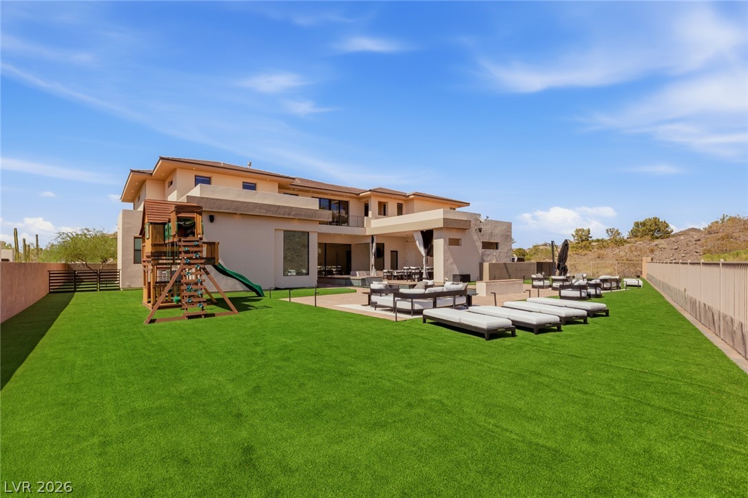 5 Crystal Tree Pass Henderson, NV 89052 - Photo 42 of 67 Relax in this tranquil backyard with an inviting patio, perfect for leisure and gatherings.