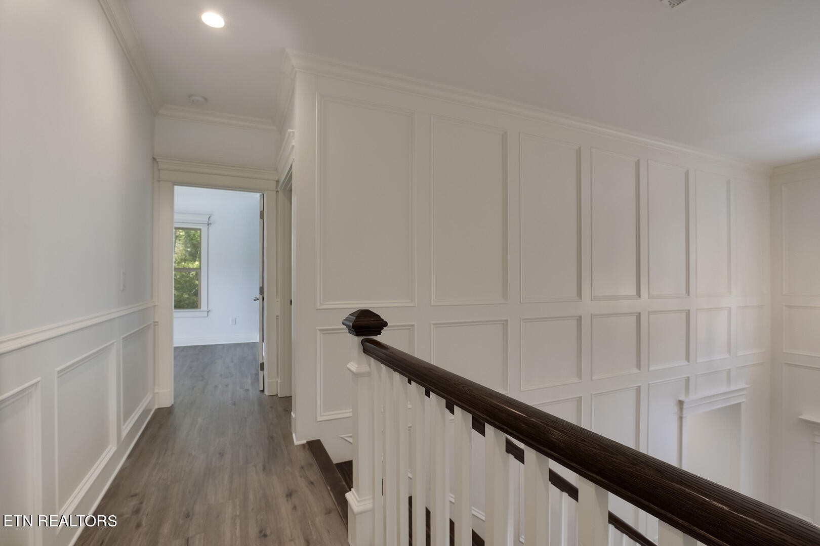 405 Beard Valley Road Maynardville, TN 37807 - Photo 26 of 60 a view of a hallway with wooden floor and staircase