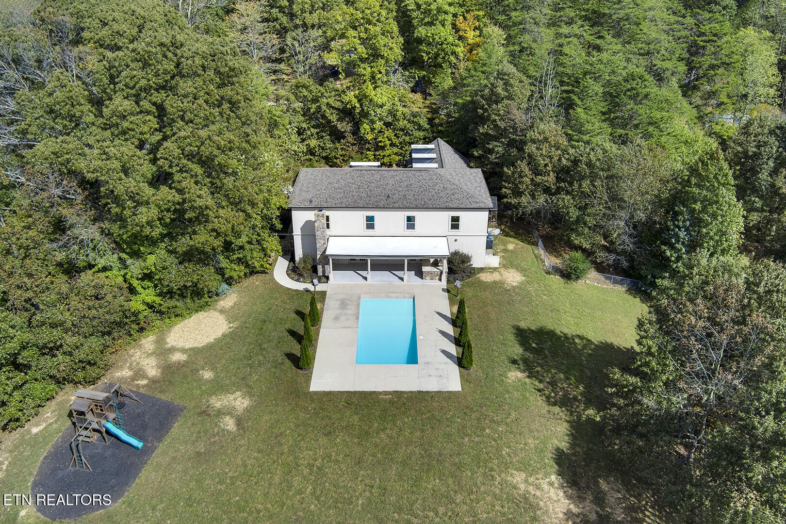 405 Beard Valley Road Maynardville, TN 37807 - Photo 54 of 60 an aerial view of a house with a yard