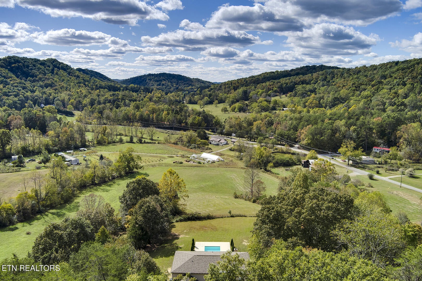 405 Beard Valley Road Maynardville, TN 37807 - Photo 55 of 60 a view of a city with mountains in the background