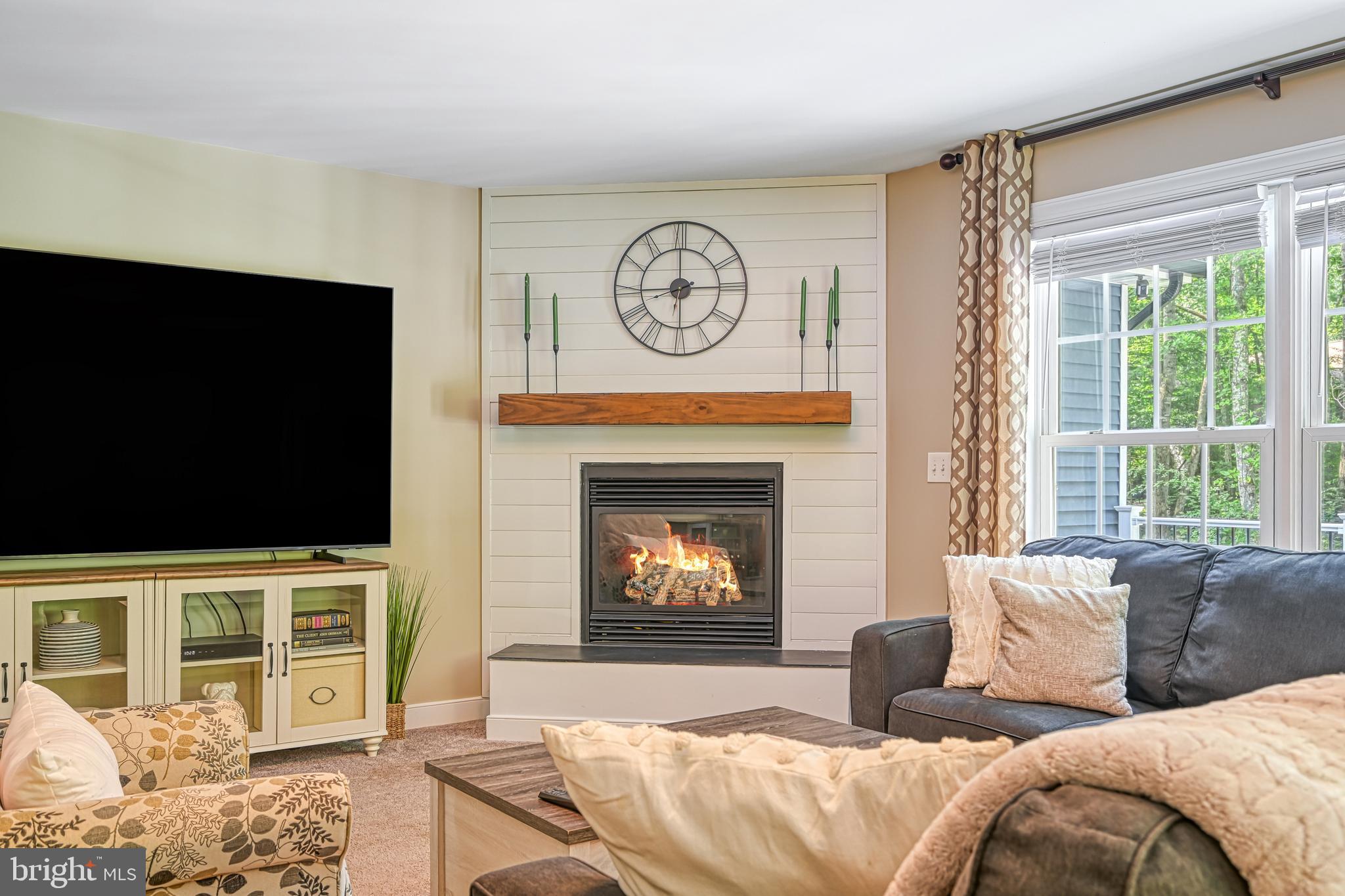 222 Battlefield Road Locust Grove, VA 22508 - Photo 2 of 49 a living room with furniture a fireplace and a flat screen tv