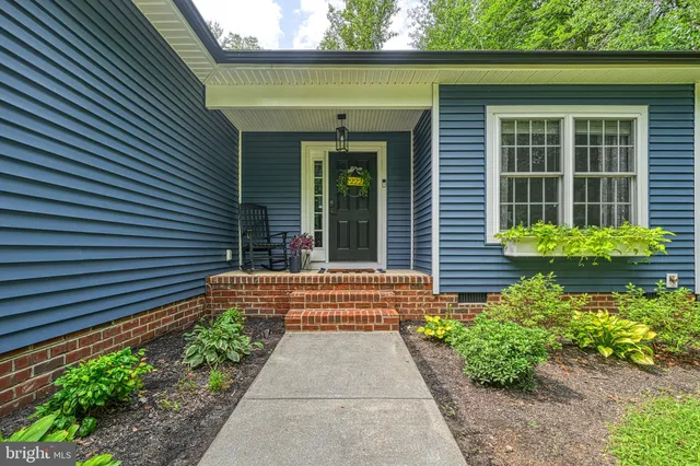 a view of a bench in the garden