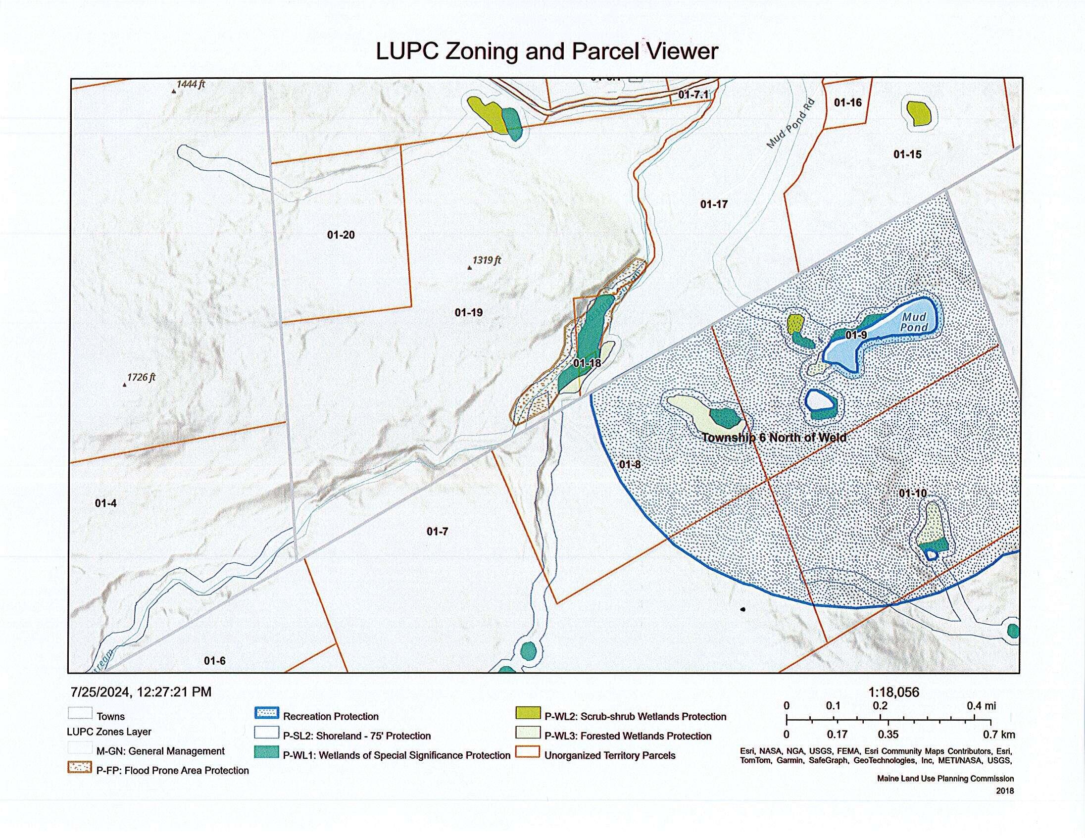 Tbd Mud Pond Road Madrid Township, ME 04966 - Photo 29 of 30 LUPC View