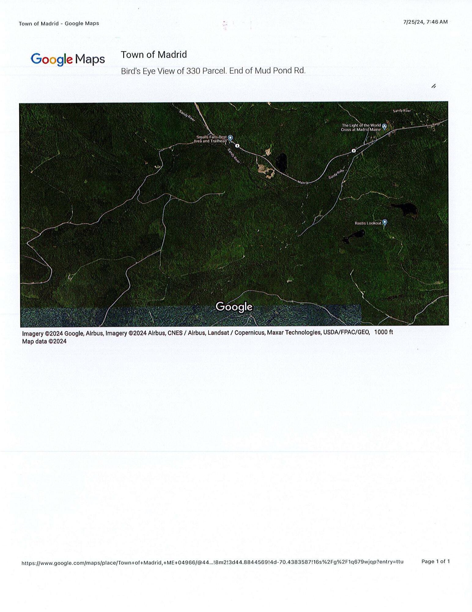 Tbd Mud Pond Road Madrid Township, ME 04966 - Photo 30 of 30 Google Map