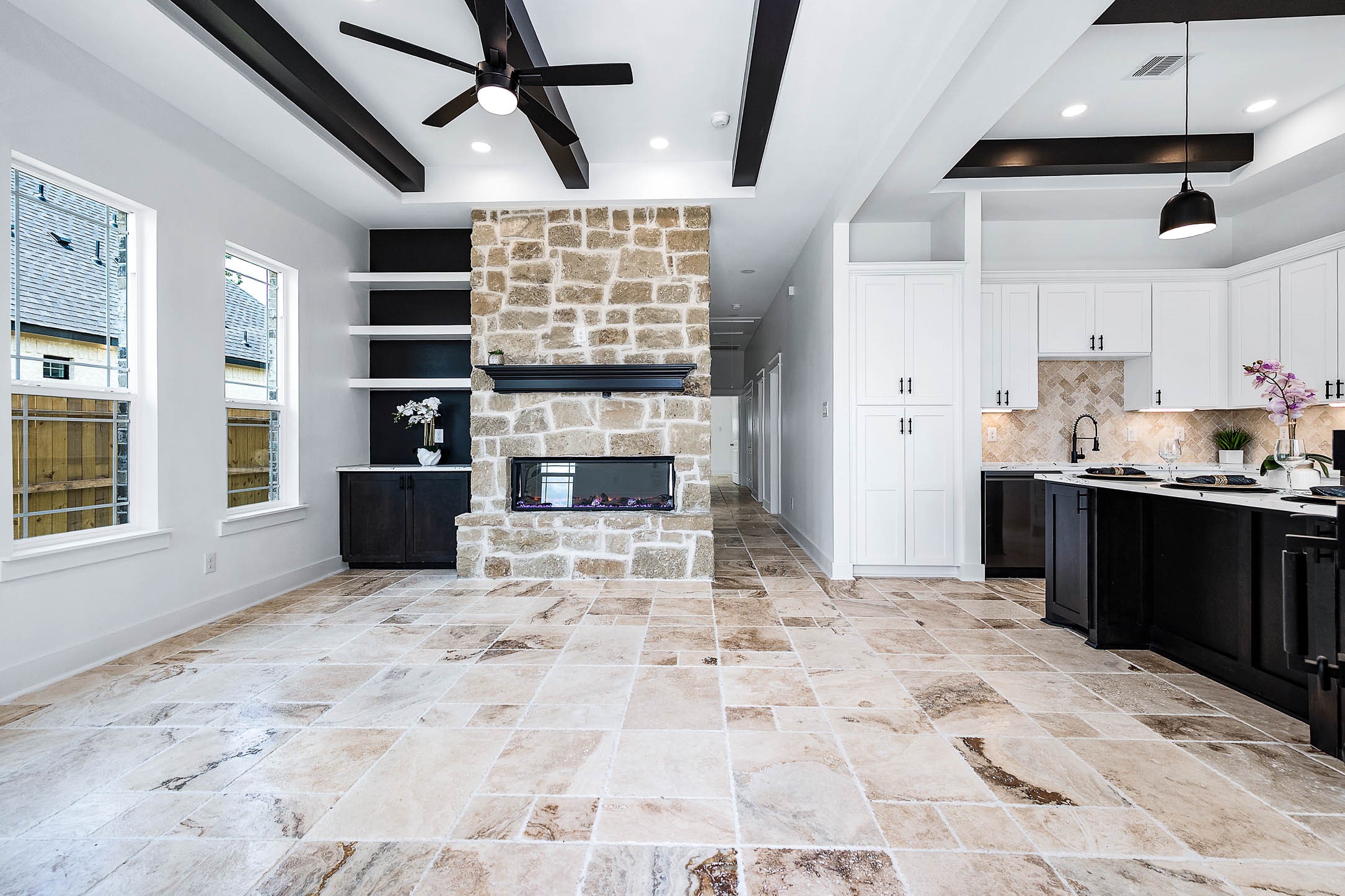 14120 Fm1236 Road Needville, TX 77461 - Photo 7 of 34 a view of a kitchen with microwave and windows
