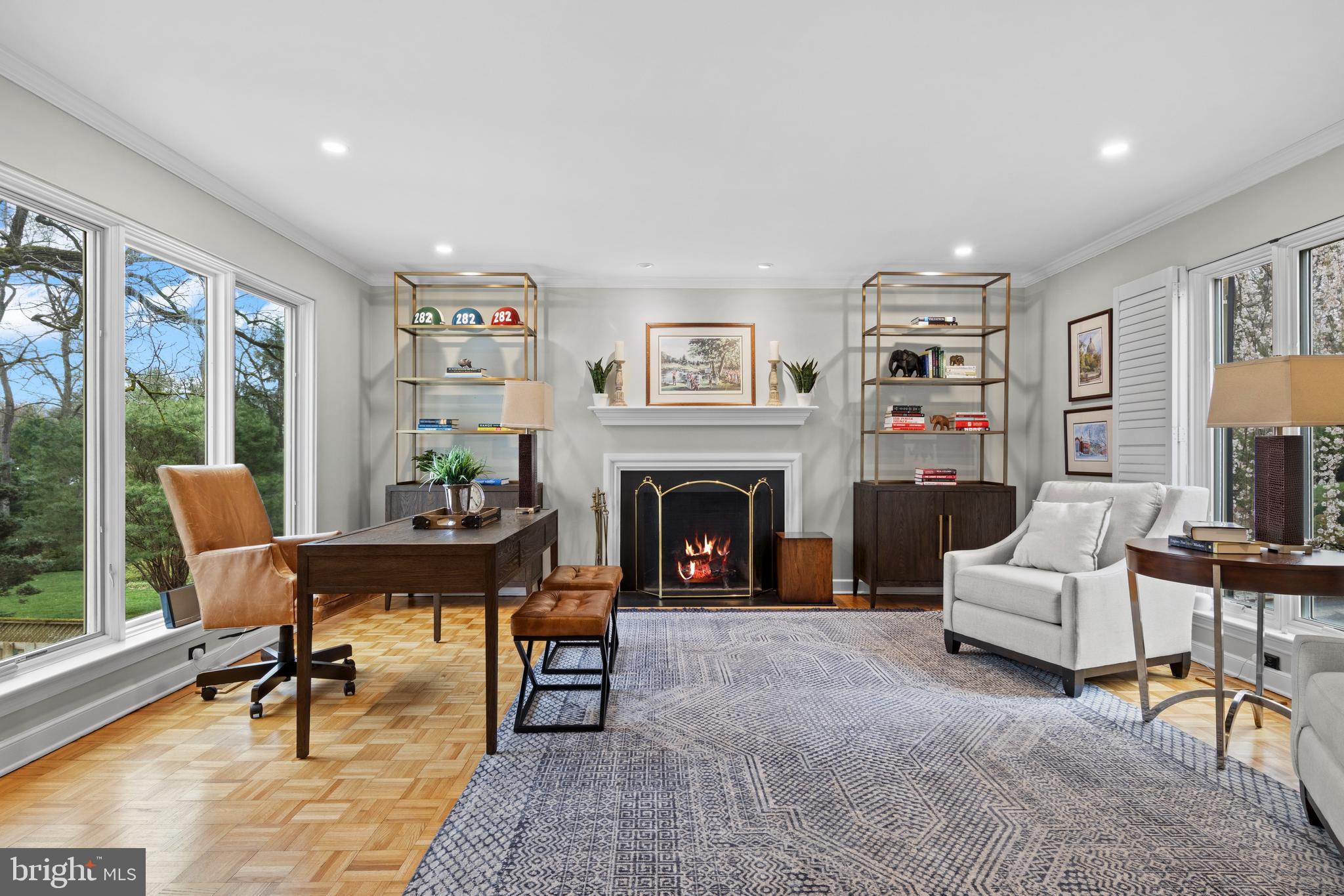 217 Ravenscliff Road Wayne, PA 19087 - Photo 15 of 64 Private office with fireplace and wet bar!