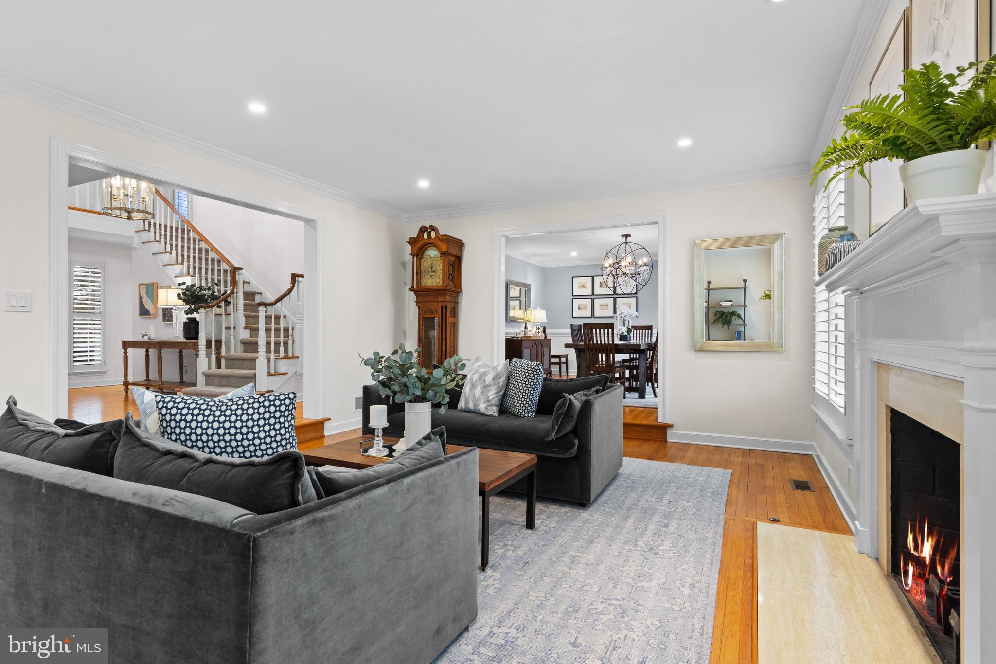 217 Ravenscliff Road Wayne, PA 19087 - Photo 21 of 64 LR opens to dining room and entry hall.