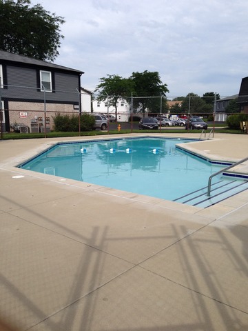 714 Inverrary Lane Deerfield, IL 60015 - Photo 17 of 17 a view of swimming pool with outdoor seating and covered with trees