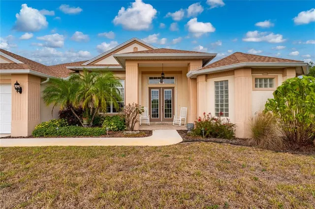 a front view of a house