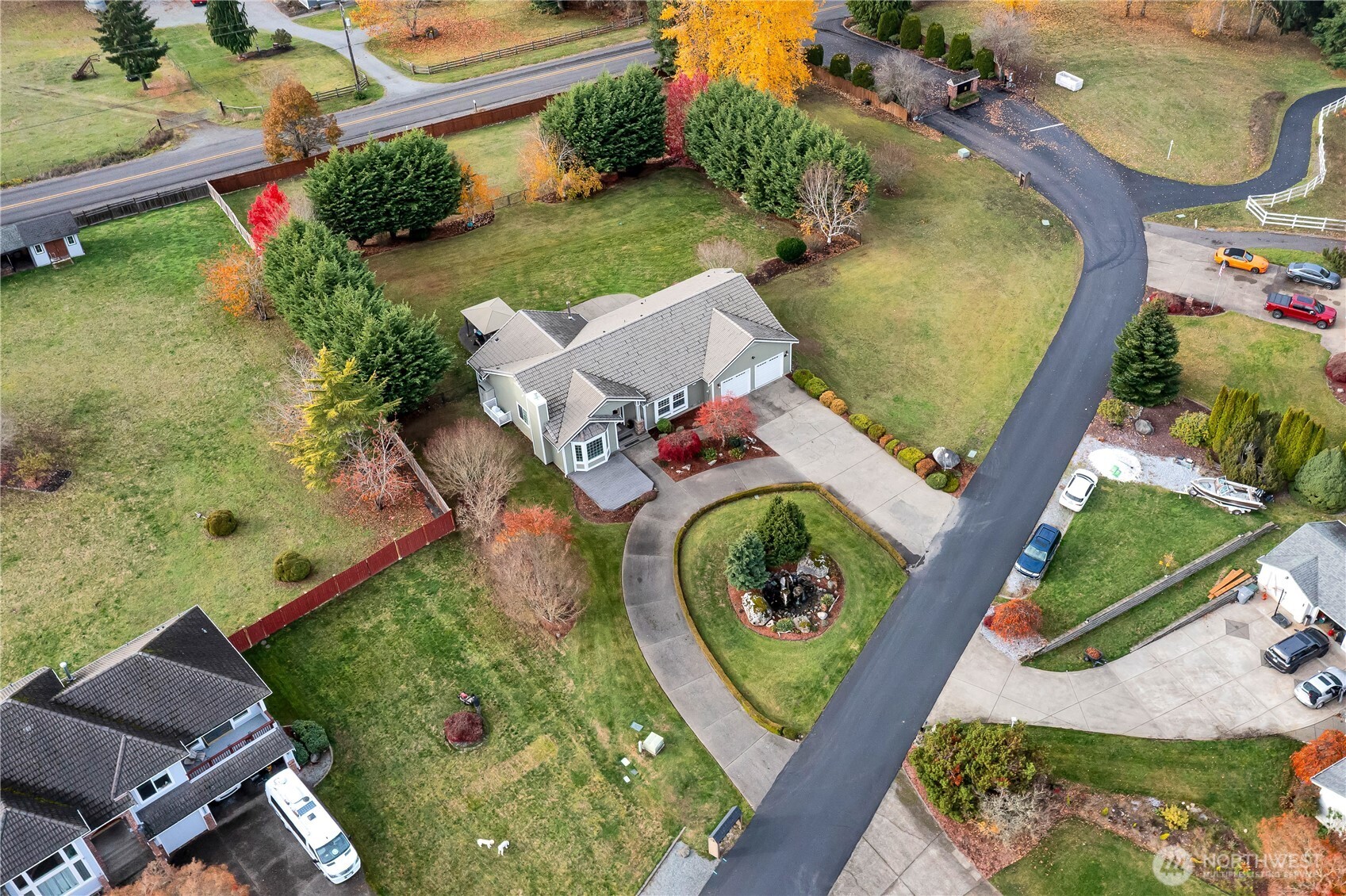 29216 39th Avenue South Roy, WA 98580 - Photo 6 of 38 an aerial view of a house with outdoor space