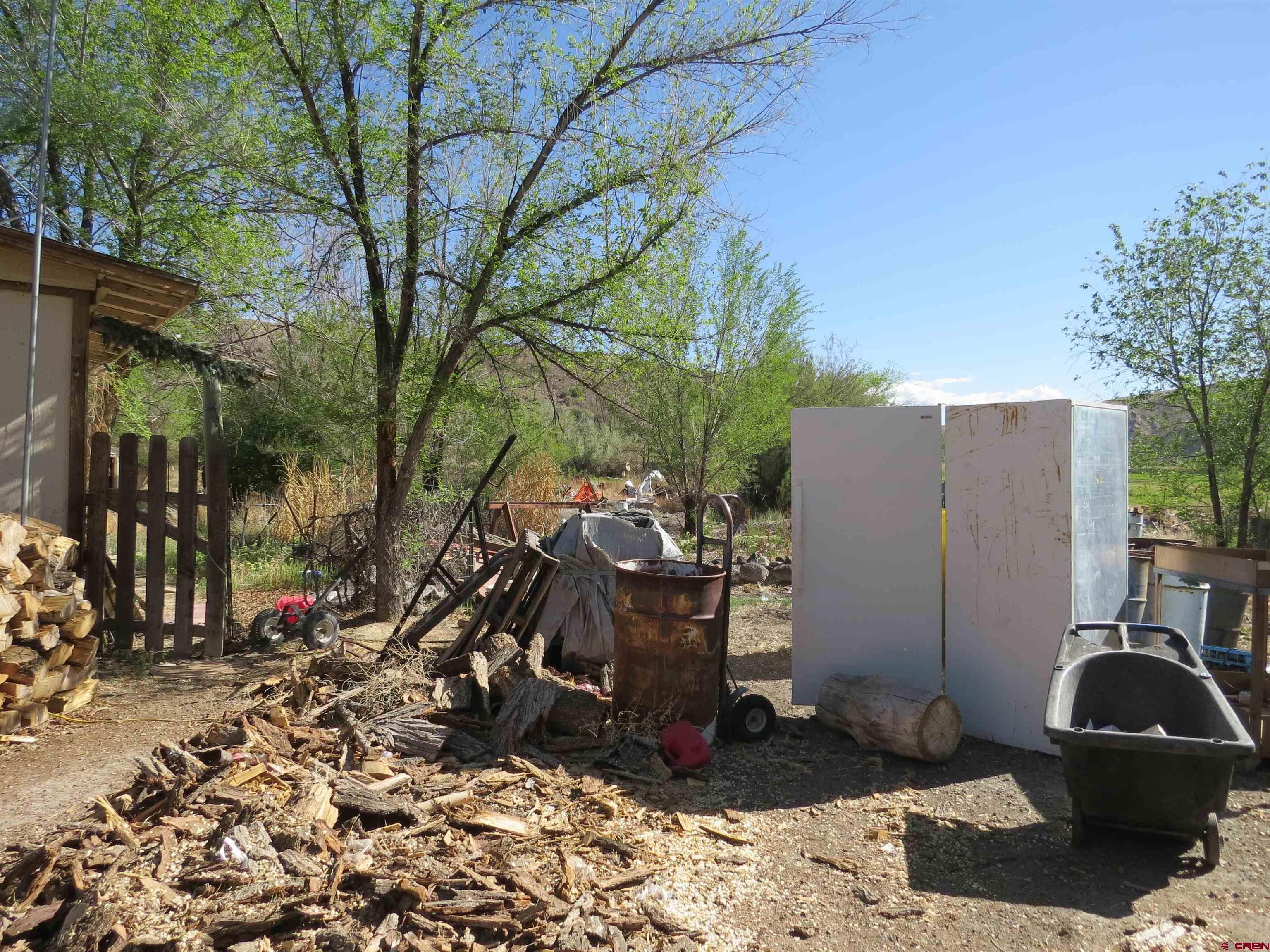 22203 Canal Street Austin, CO 81410 - Photo 17 of 20 a view of a wooden house with a yard and large tree