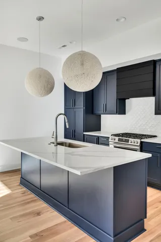 view of living room with furniture and wooden floor
