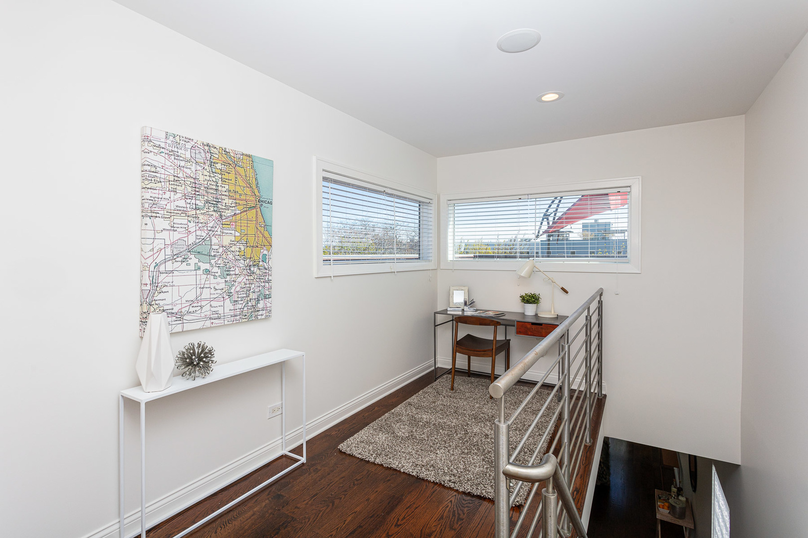 1838 West Rice Street, Unit 3 Chicago, IL 60622 - Photo 22 of 29 a view of a workspace with furniture and a window