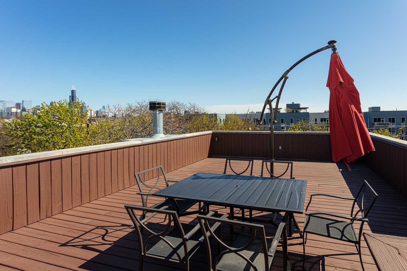 1838 West Rice Street, Unit 3 Chicago, IL 60622 - Photo 28 of 29 a view of a balcony with furniture