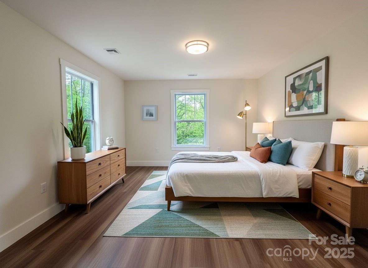 206 Cascade Rdg Road Fairview, NC 28730 - Photo 23 of 38 a bedroom with a bed and a window