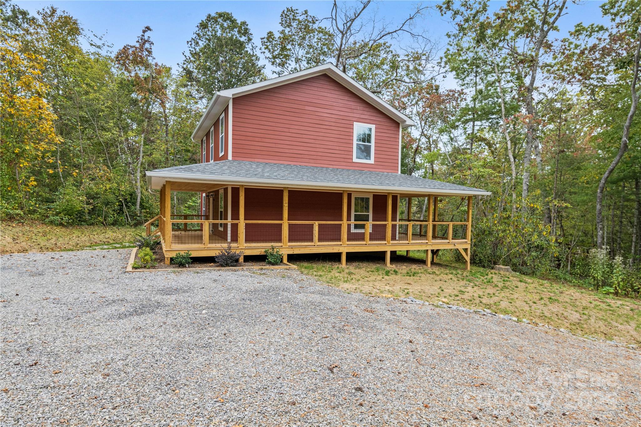 206 Cascade Rdg Road Fairview, NC 28730 - Photo 36 of 38 a view of a house with a yard