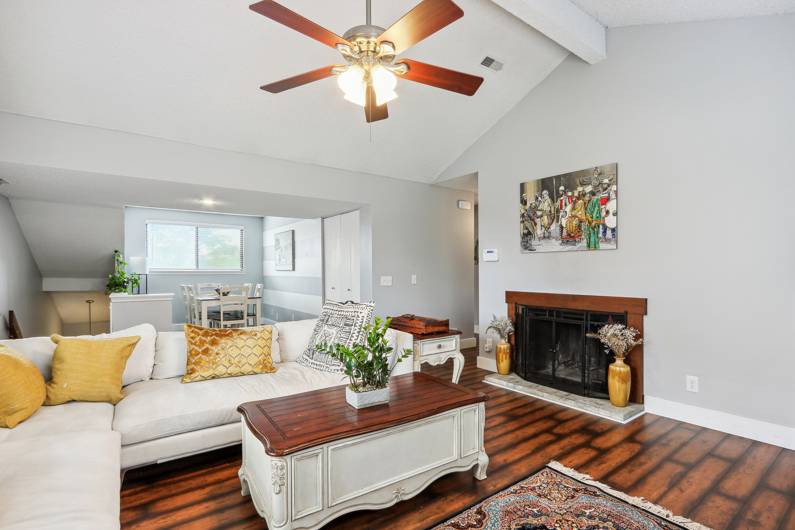 2143 Harbor Town Circle Champaign, IL 61821 - Photo 9 of 29 a living room with furniture and a fireplace